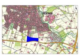 Das Gebiet liegt im Süden des Stadtgebietes der Glockenstadt Gescher. 